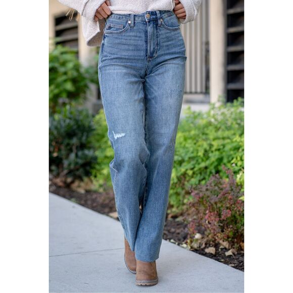 Judy Blue Renee High Rise Tummy Control Jeans Blue Size 5/27 - Picture 1 of 12